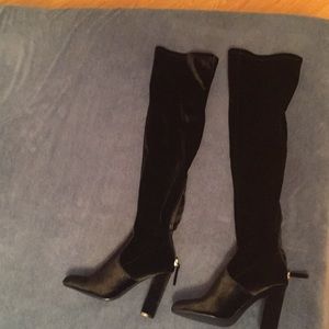 Emotion V textile over the knee boots